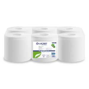 "Lucart Eco 150W Compact White Cleaning Paper - Eco-Friendly & Absorbent"